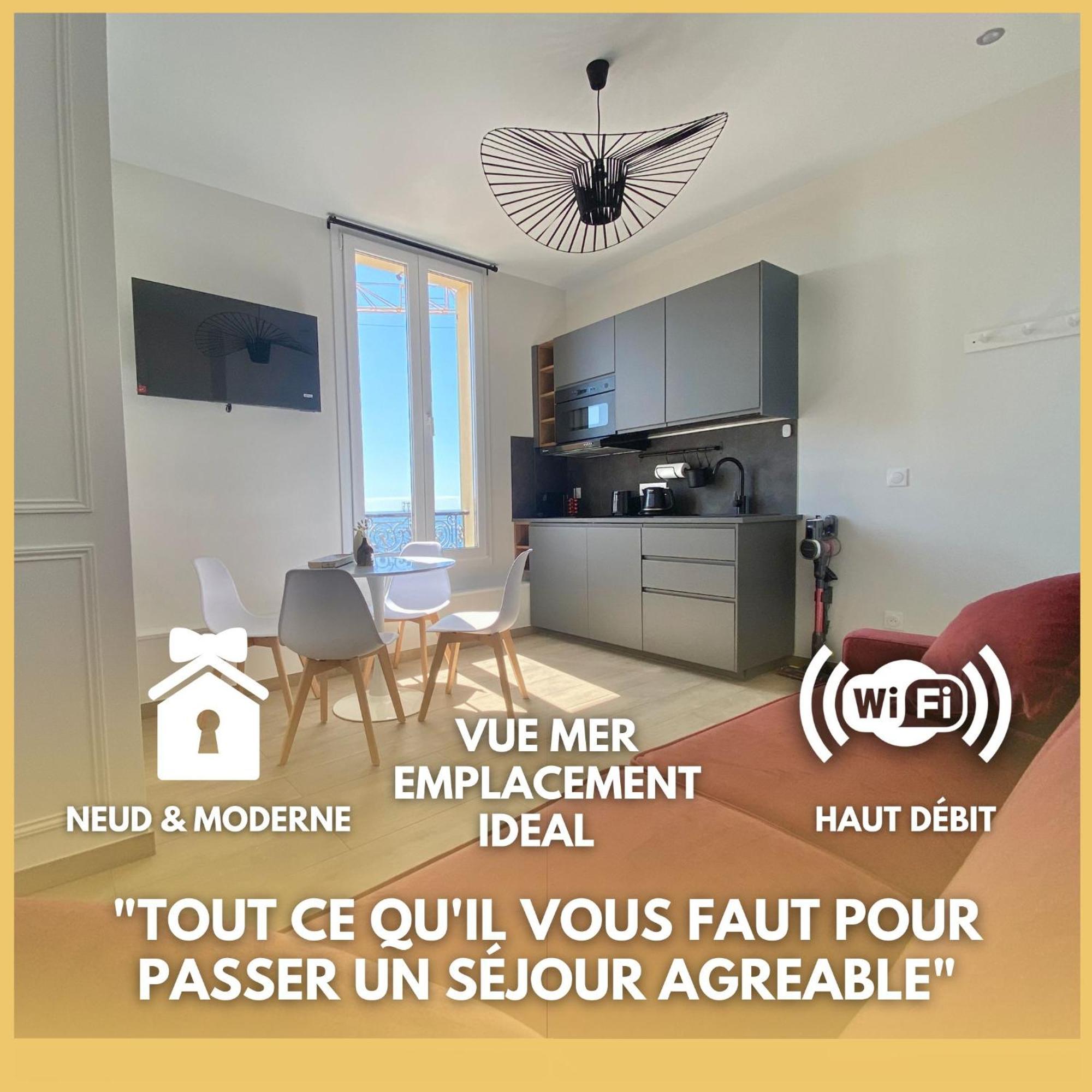 Appartement Moderne Climatise Monaco Vue Mer Cap-d'Ail Eksteriør bilde