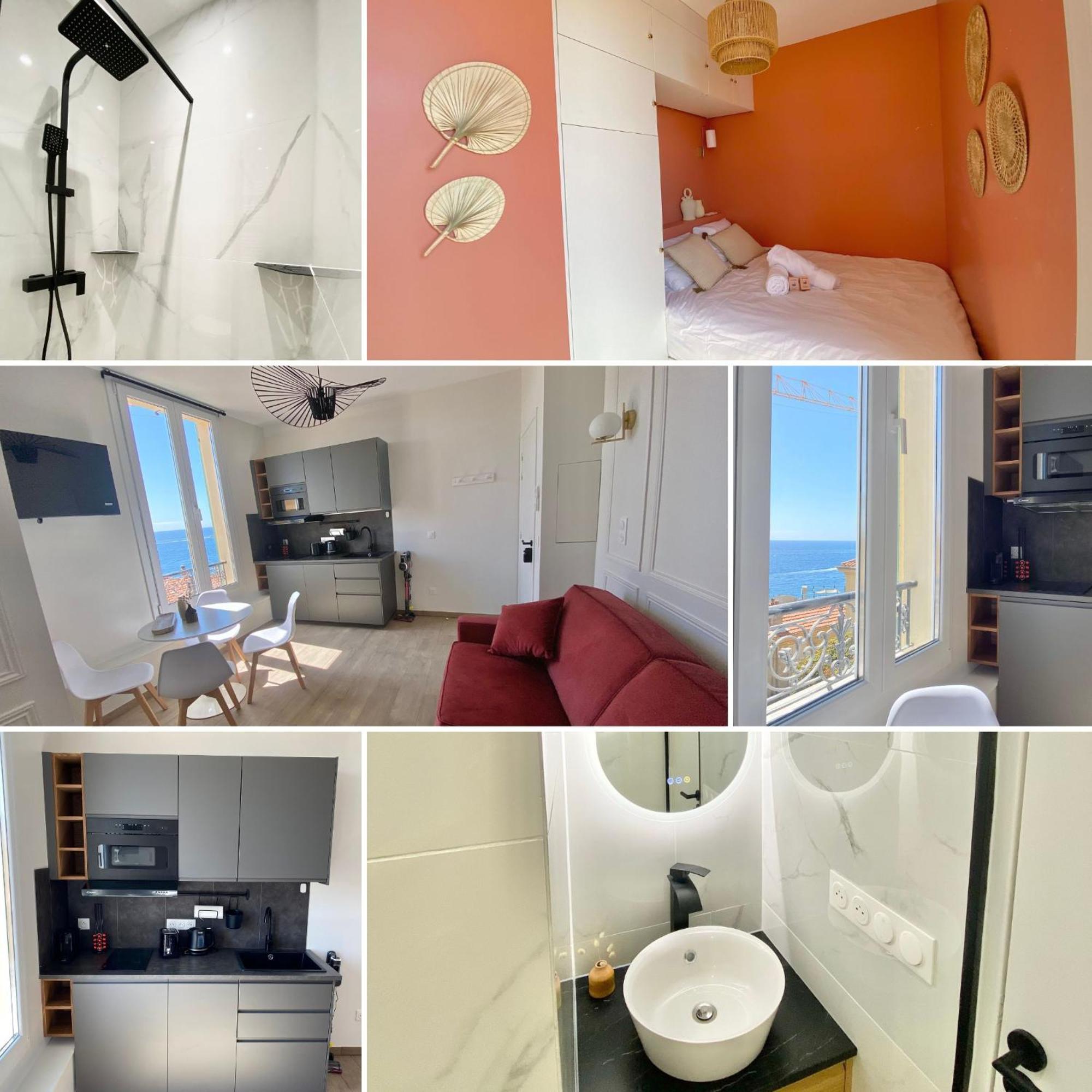 Appartement Moderne Climatise Monaco Vue Mer Cap-d'Ail Eksteriør bilde