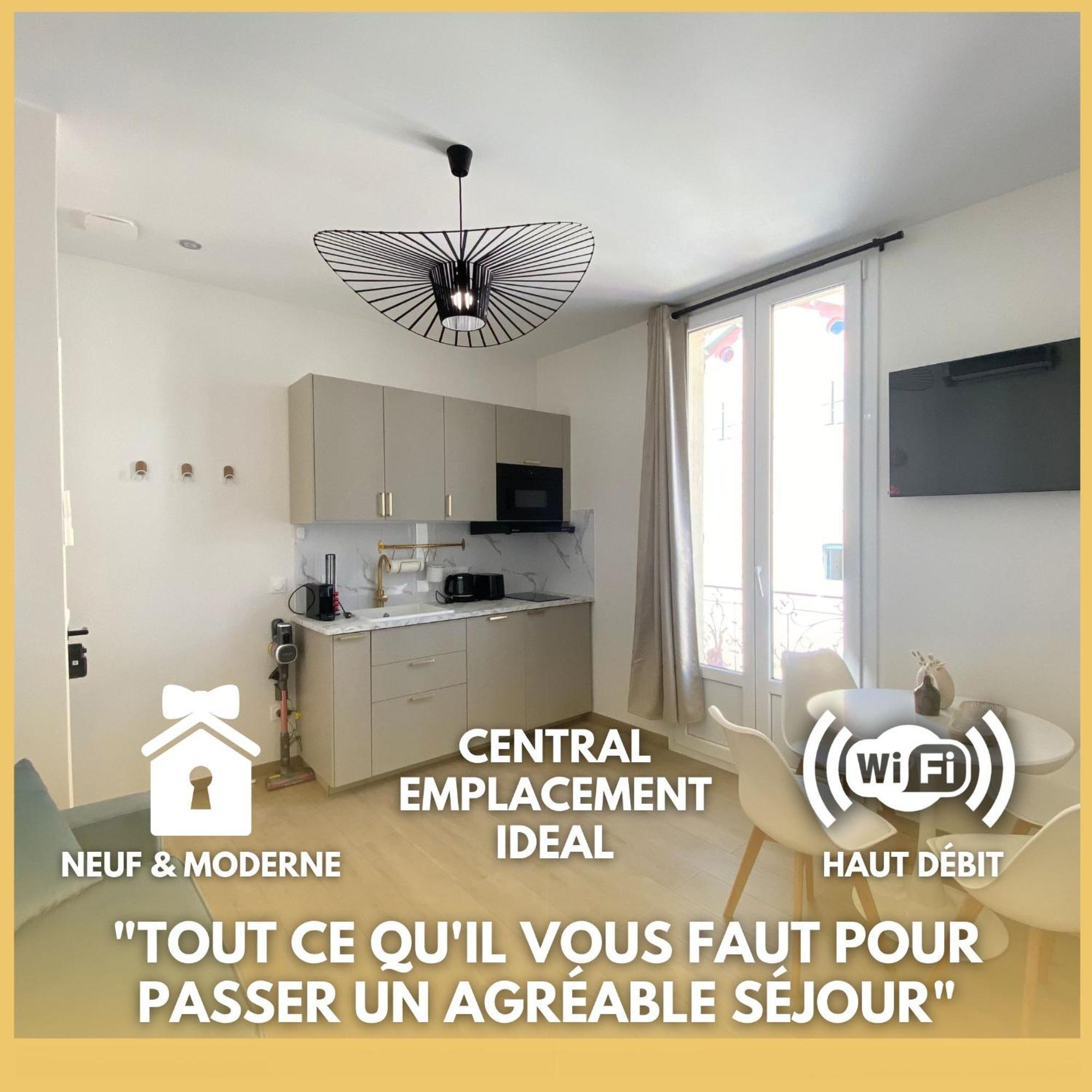 Appartement Moderne Climatise Monaco Vue Mer Cap-d'Ail Eksteriør bilde
