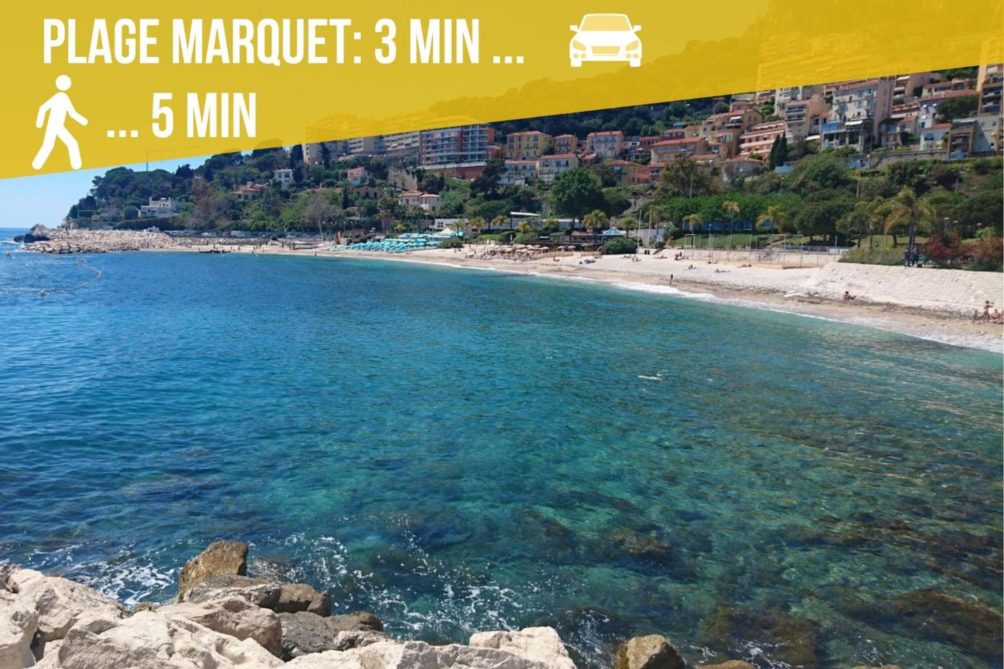 Appartement Moderne Climatise Monaco Vue Mer Cap-d'Ail Eksteriør bilde